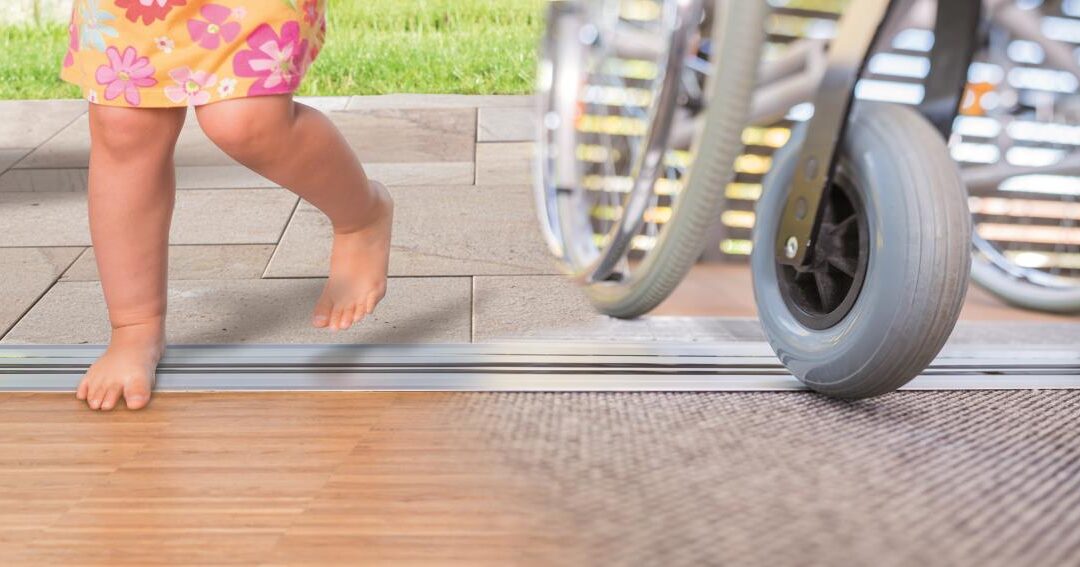 Safe access for all with the award winning Alumat barrier-free threshold