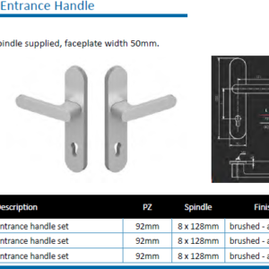 Specials Lot 27/5 - Frontline Entrance Handles