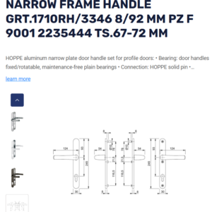 Specials Lot 37 - Entrance Handles