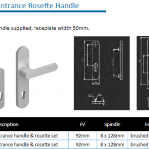 Specials Lot 27/6 - Frontline Entrance Handles