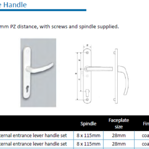 Specials Lot 62 - IMAT Entrance Handles