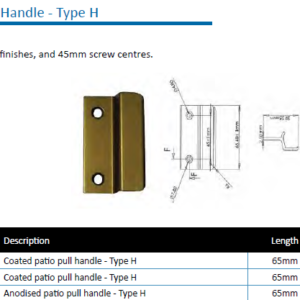 Specials Lot 60 - IMAT Patio Pull Handle